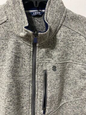 Izod Grey Knit Sweater Vest